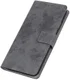LG V60 ThinQ 5G Hoesje Retro Wallet Stand Kunst Leer Grijs afbeelding 9