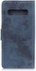 LG V60 ThinQ 5G Hoesje Retro Wallet Stand Kunst Leer Blauw afbeelding 3