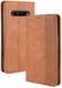 LG V60 Retro Stijl Kunstleren Portemonnee Hoesje Bruin afbeelding 2