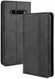 LG V60 Retro Stijl Kunstleren Portemonnee Hoesje Zwart afbeelding 2