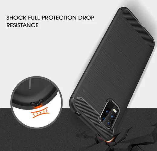 Xiaomi Mi 10 Lite Hoesje Geborsteld TPU Flexibele Back Cover Blauw afbeelding 2