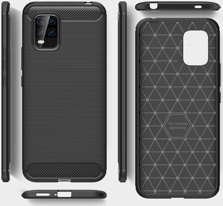 Xiaomi Mi 10 Lite Hoesje Geborsteld TPU Flexibele Back Cover Blauw afbeelding 5