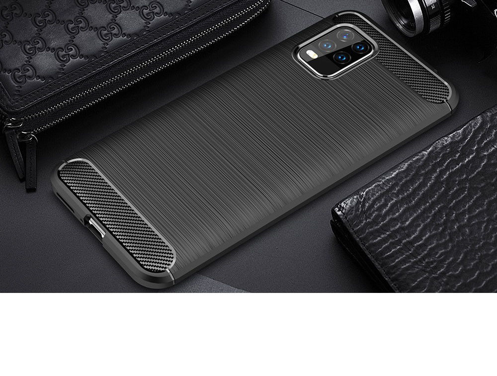 Xiaomi Mi 10 Lite Hoesje Geborsteld TPU Flexibele Back Cover Blauw afbeelding 6