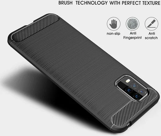 Xiaomi Mi 10 Lite Hoesje Geborsteld TPU Flexibele Back Cover Blauw afbeelding 8