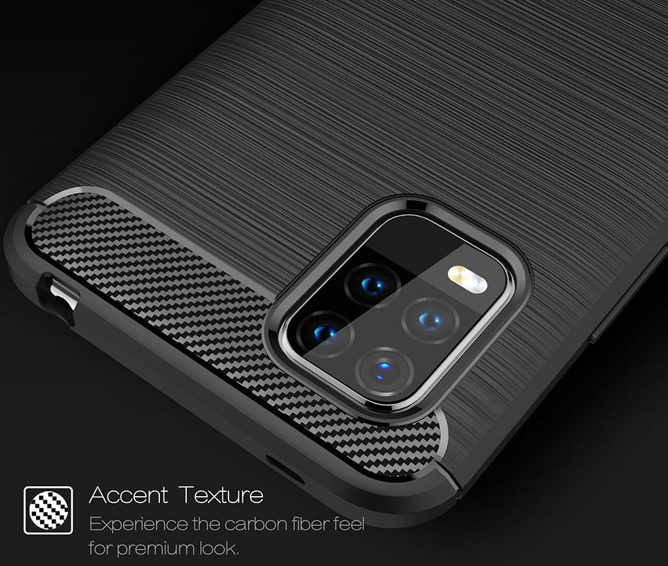 Xiaomi Mi 10 Lite Hoesje Geborsteld TPU Flexibele Back Cover Blauw afbeelding 9