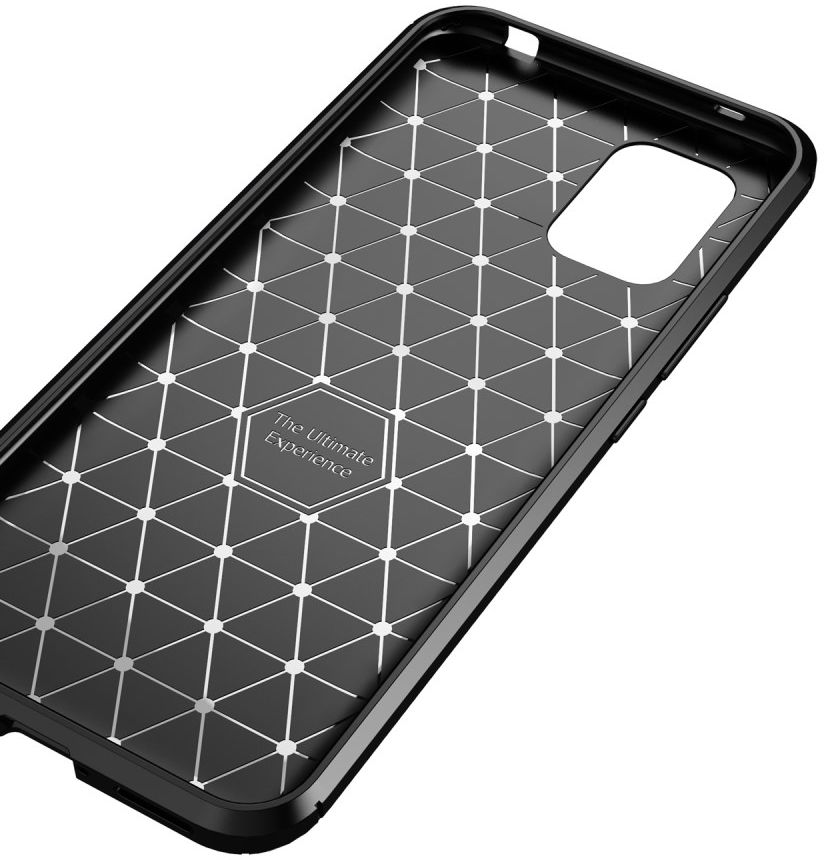 Xiaomi Mi 10 Lite Hoesje Geborsteld Carbon Flexibele Back Cover Zwart afbeelding 6