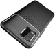 Xiaomi Mi 10 Lite Hoesje Geborsteld Carbon Flexibele Back Cover Bruin afbeelding 3