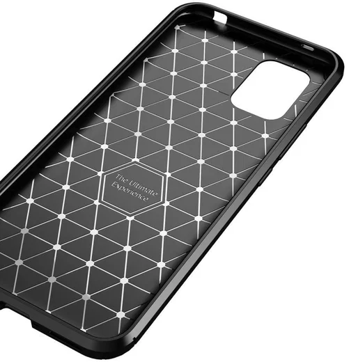 Xiaomi Mi 10 Lite Hoesje Geborsteld Carbon Flexibele Back Cover Bruin afbeelding 6
