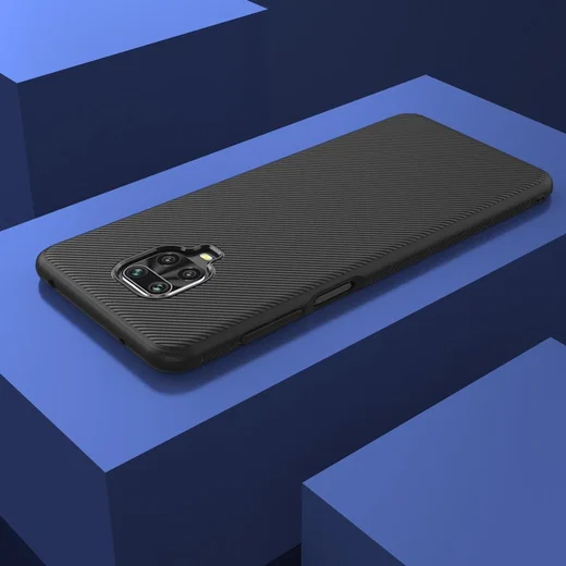 Xiaomi Note 9S / Pro Hoesje Texture TPU Zwart afbeelding 7