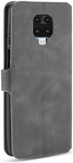 DG Ming Retro Portemonnee Xiaomi Redmi Note 9S / 9 Pro Hoesje Grijs afbeelding 6
