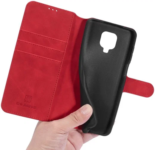 DG Ming Retro Portemonnee Xiaomi Redmi Note 9S / 9 Pro Hoesje Rood afbeelding 7
