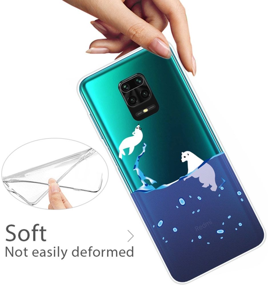Xiaomi Redmi Note 9S / Note 9 Pro Hoesje TPU met IJsbeer Print afbeelding 4