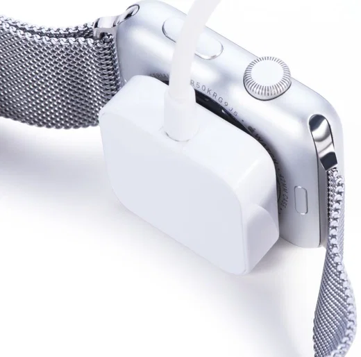 Universele Apple Watch 3 / 2 / 1 Oplaadkabel en Dock 1 Meter Wit afbeelding 4
