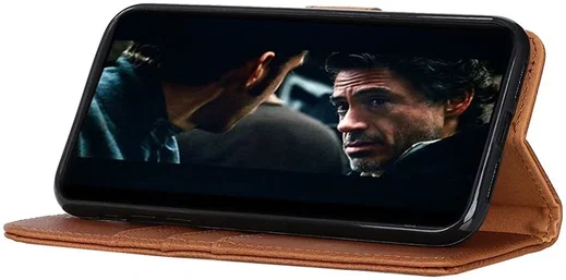 KHAZNEH Oppo Reno 3 Pro Hoesje Portemonnee Book Case Bruin afbeelding 3