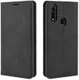 Oppo A8 / A31 Hoesje Zijdezacht Kunstleer Portemonnee Zwart afbeelding 4