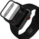 Apple Watch 44MM Hoesje - Hard Plastic Bumper met Tempered Glass - Zwart afbeelding 1