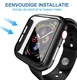 Apple Watch 44MM Hoesje Hard Plastic Bumper met Tempered Glass Wit afbeelding 4