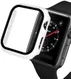 Apple Watch 44MM Hoesje Hard Plastic Bumper met Tempered Glass Wit afbeelding 5