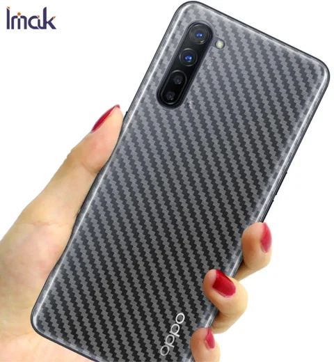 IMAK Oppo Reno 3 Back Protector Ultra Clear Carbon Film afbeelding 2