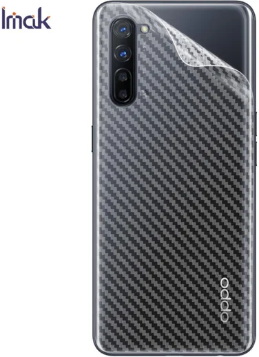 IMAK Oppo Reno 3 Back Protector Ultra Clear Carbon Film afbeelding 3