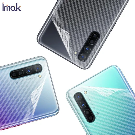 IMAK Oppo Reno 3 Back Protector Ultra Clear Carbon Film afbeelding 6