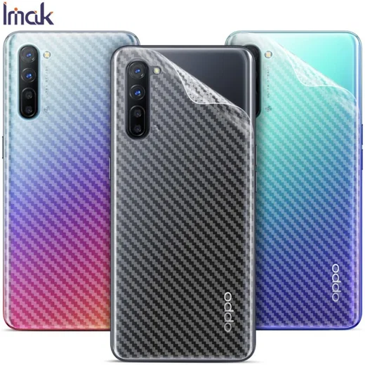 IMAK Oppo Reno 3 Back Protector Ultra Clear Carbon Film afbeelding 7