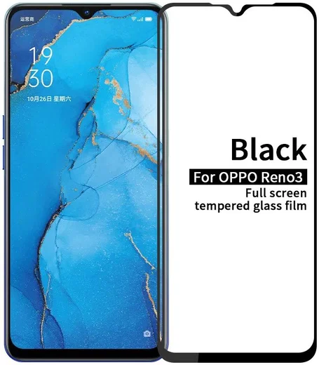 Oppo Reno 3 Tempered Glass Screen Protector afbeelding 1