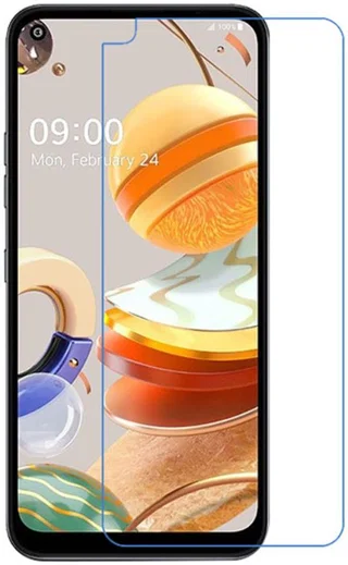 LG K61 Screen Protector Ultra Clear Display Folie afbeelding 1