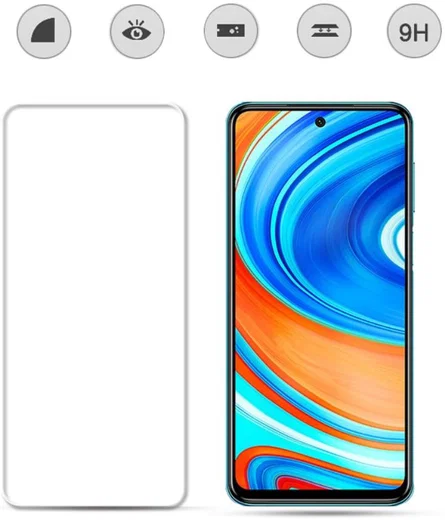Xiaomi Redmi Note 9S / Note 9 Pro 2.5D Tempered Glass Screen Protector afbeelding 2