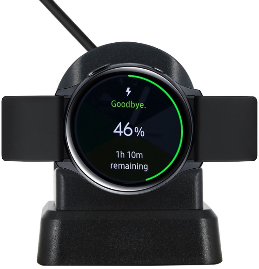 Samsung Galaxy Watch Active 2 Oplader Draadloos Opladen Dock Zwart afbeelding 2