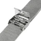 Apple Watch 45MM / 44MM / 42MM Bandje Roestvrij Milanese Staal Zilver afbeelding 2