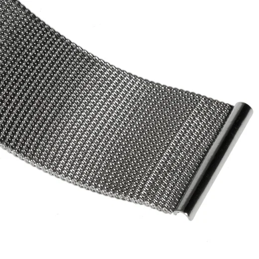 Apple Watch 45MM / 44MM / 42MM Bandje Roestvrij Milanese Staal Zilver afbeelding 4