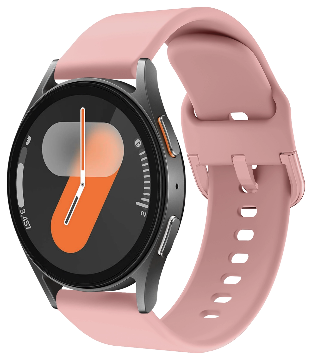 Universeel Smartwatch / Horloge Bandje - Siliconen - 20MM - Licht Roze afbeelding 1