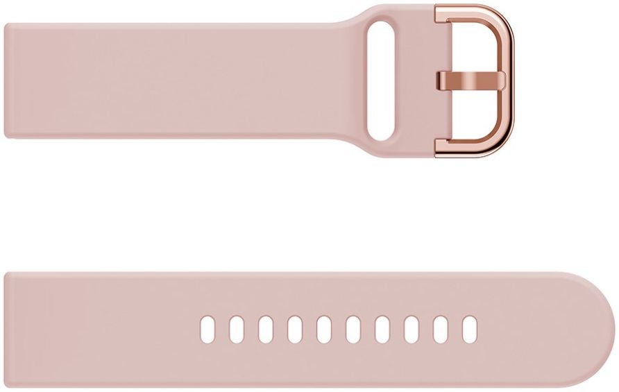 Universeel Smartwatch 22MM Bandje Siliconen met Gespsluiting Roze afbeelding 5
