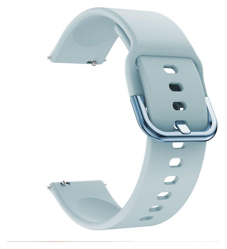 Universeel Smartwatch 22MM Bandje - Siliconen met Gespsluiting - Blauw afbeelding 4