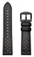 Universeel Smartwatch 22MM Bandje - Echt Leer - met Gesp Sluiting - Zwart afbeelding 7