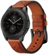 Universeel Smartwatch 20MM Bandje - Echt Leer - Gespsluiting - Bruin