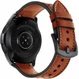 Universeel Smartwatch 20MM Bandje - Echt Leer - Gespsluiting - Bruin afbeelding 4