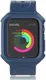 Apple Watch 40MM Hoesje Full Protect Carbon met Siliconen Bandje Blauw afbeelding 1