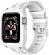 Apple Watch 42MM Hoesje Robuust Full Protect met Siliconen Band Wit afbeelding 1