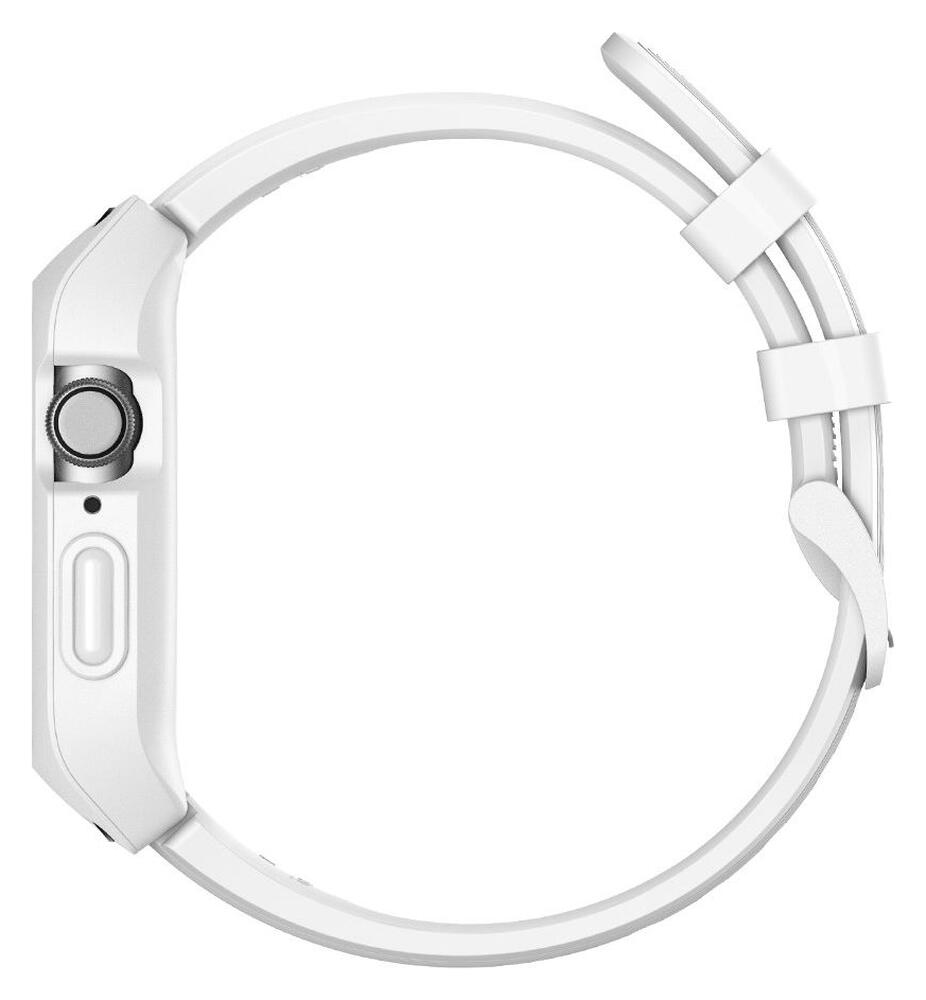 Apple Watch 44MM Hoesje - Robuust - Full Protect met Siliconen Band - Wit afbeelding 6