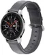 Universeel Smartwatch 20MM Bandje Echt Leer met RVS Gespsluiting Grijs afbeelding 1