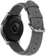 Universeel Smartwatch 20MM Bandje Echt Leer met RVS Gespsluiting Grijs afbeelding 2