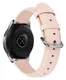 Universeel Smartwatch 20MM Bandje - Echt Leer - met RVS Gespsluiting - Roze afbeelding 2