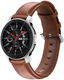 Universeel Smartwatch 20MM Bandje - Echt Leer - met RVS Gespsluiting - Bruin