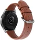 Universeel Smartwatch 20MM Bandje - Echt Leer - met RVS Gespsluiting - Bruin afbeelding 2