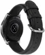 Universeel Smartwatch 22MM Bandje Echt Leer met RVS Gespsluiting Zwart afbeelding 2