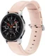 Universeel Smartwatch 22MM Bandje Echt Leer met RVS Gespsluiting Roze afbeelding 1