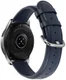 Universeel Smartwatch 22MM Bandje Echt Leer met RVS Gespsluiting Blauw afbeelding 2