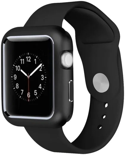 Apple Watch 41MM / 40MM / 38MM Hoesje - Metaal Frame met Magneetsluiting - Zwart afbeelding 1